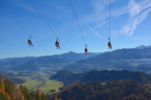 Zipline am Stoderzinken